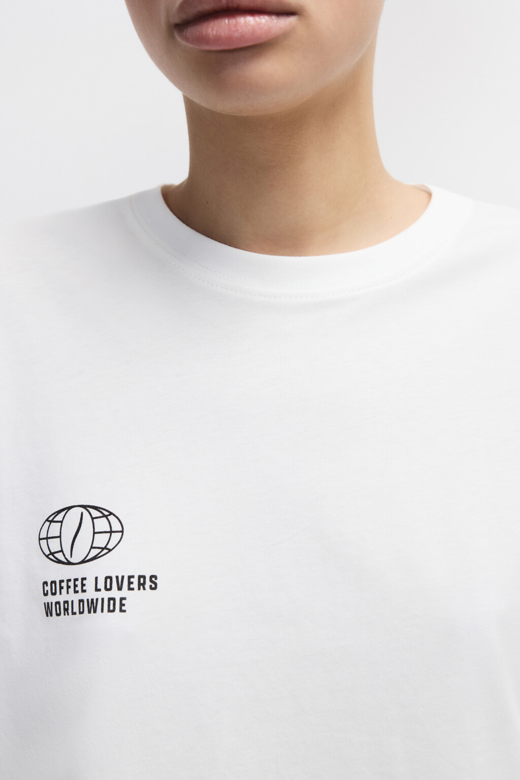 Футболка хлопковая с принтом - цвет бежевый - 5