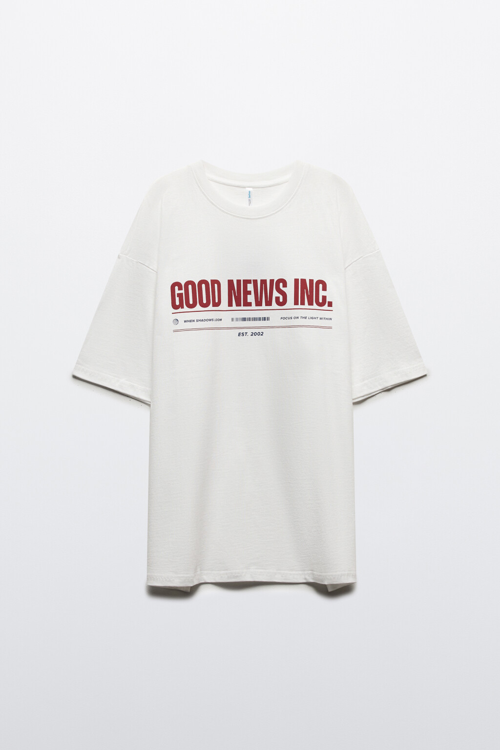 Футболка хлопковая с принтом - цвет белый - 7