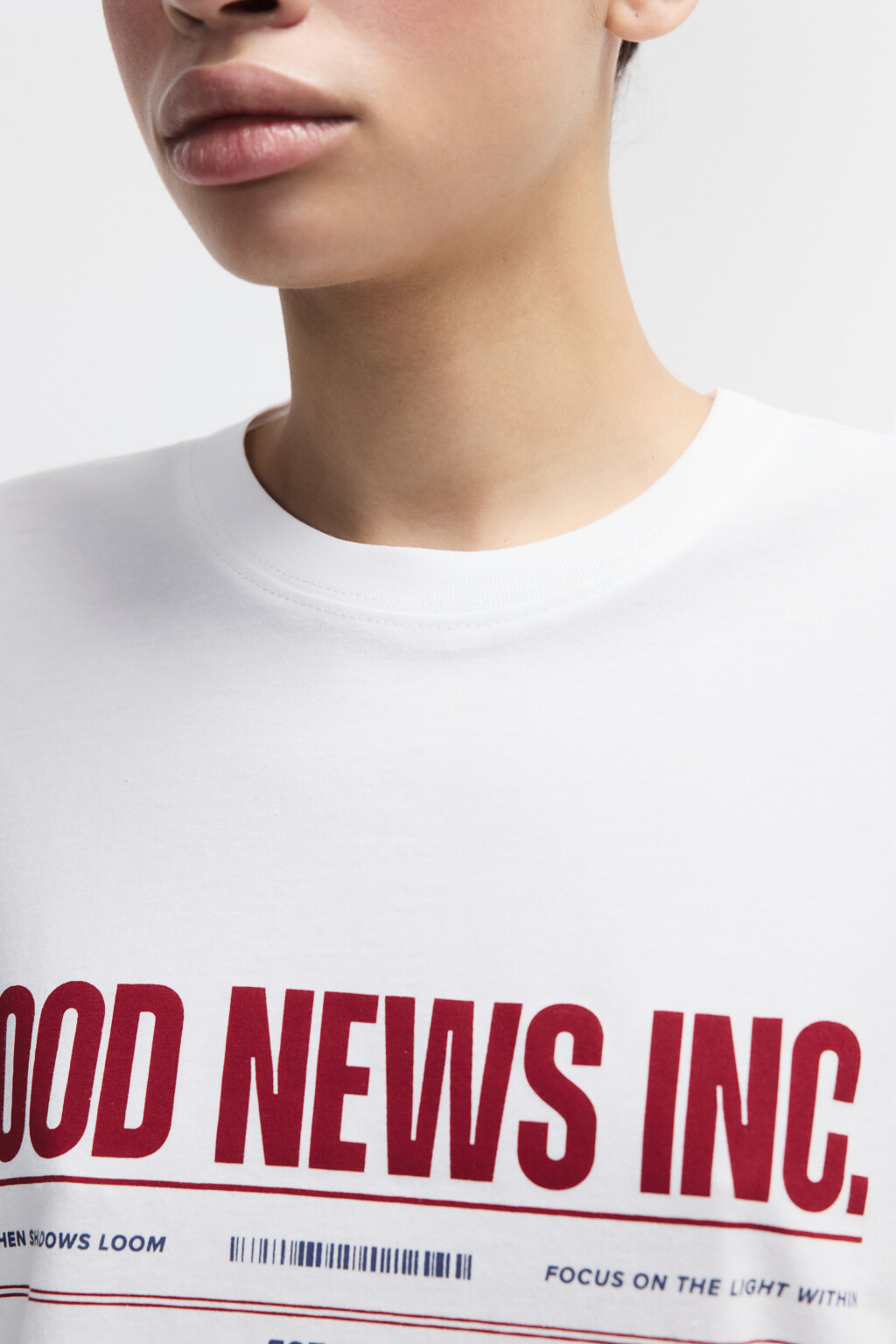 Футболка хлопковая с принтом - цвет белый - 5