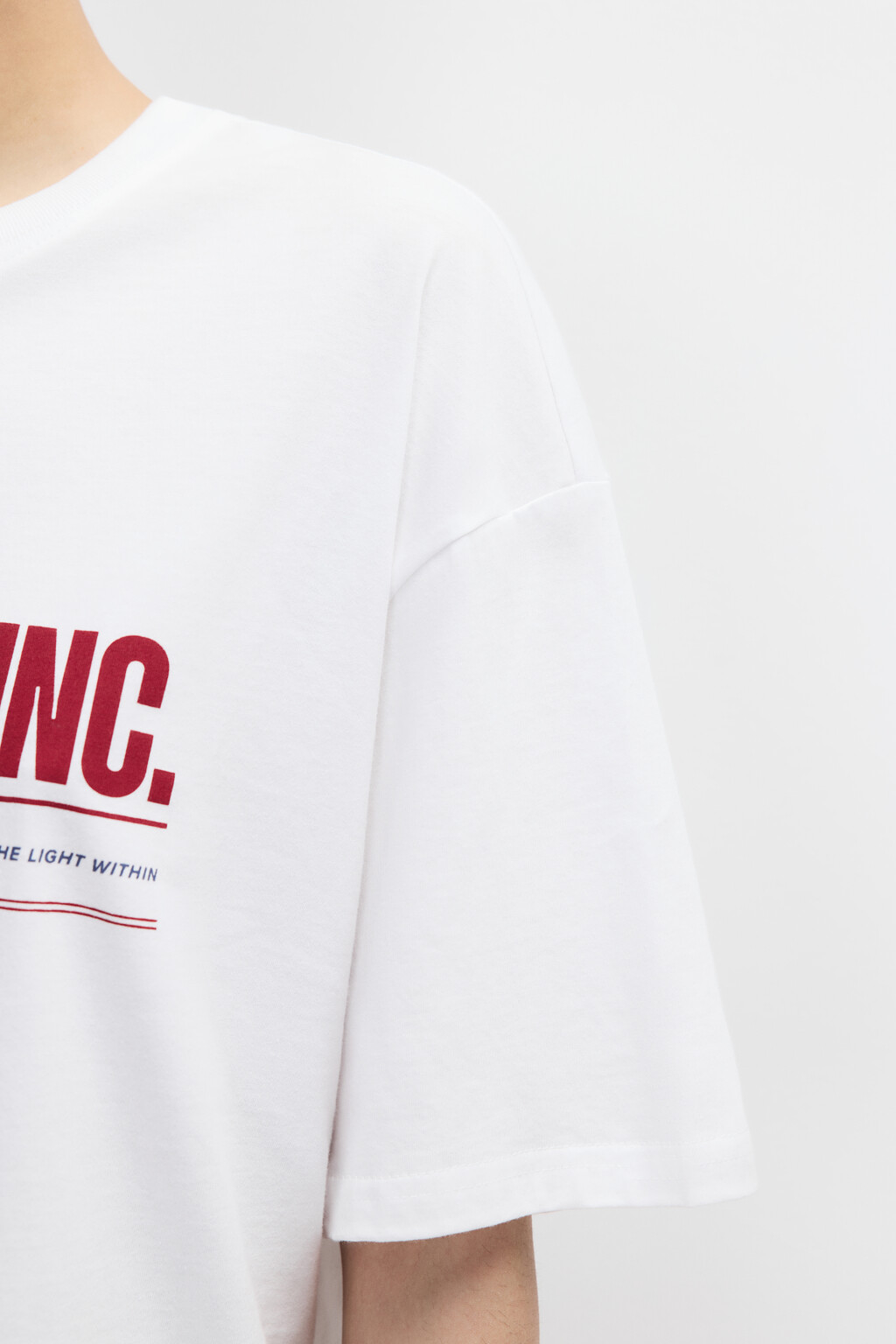 Футболка хлопковая с принтом - цвет белый - 6