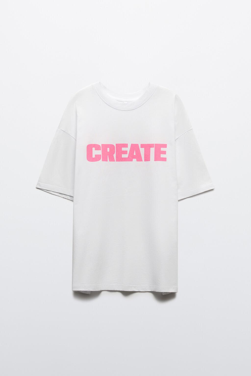 Футболка хлопковая с принтом - цвет розовый - 7