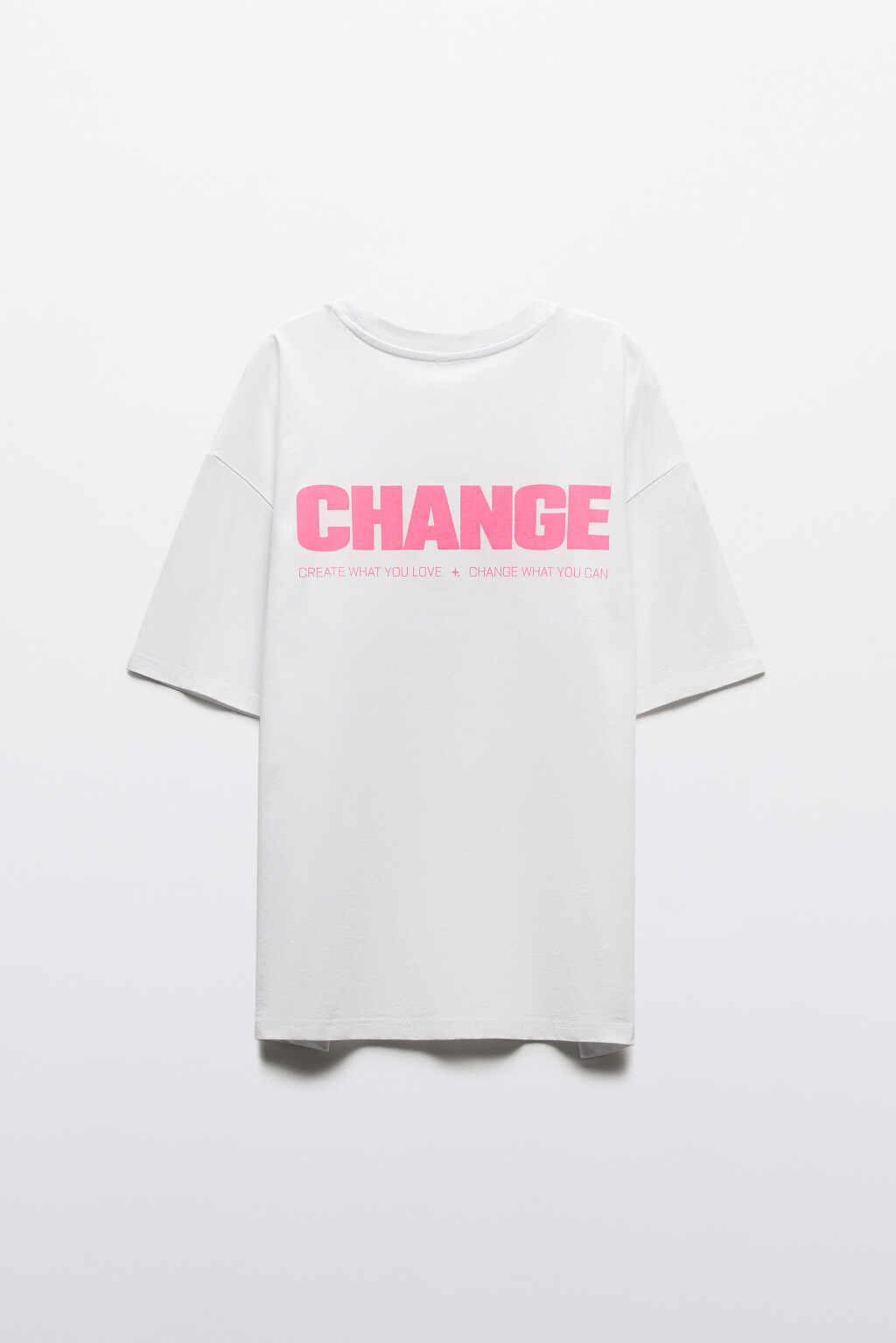 Футболка хлопковая с принтом - цвет розовый - 8