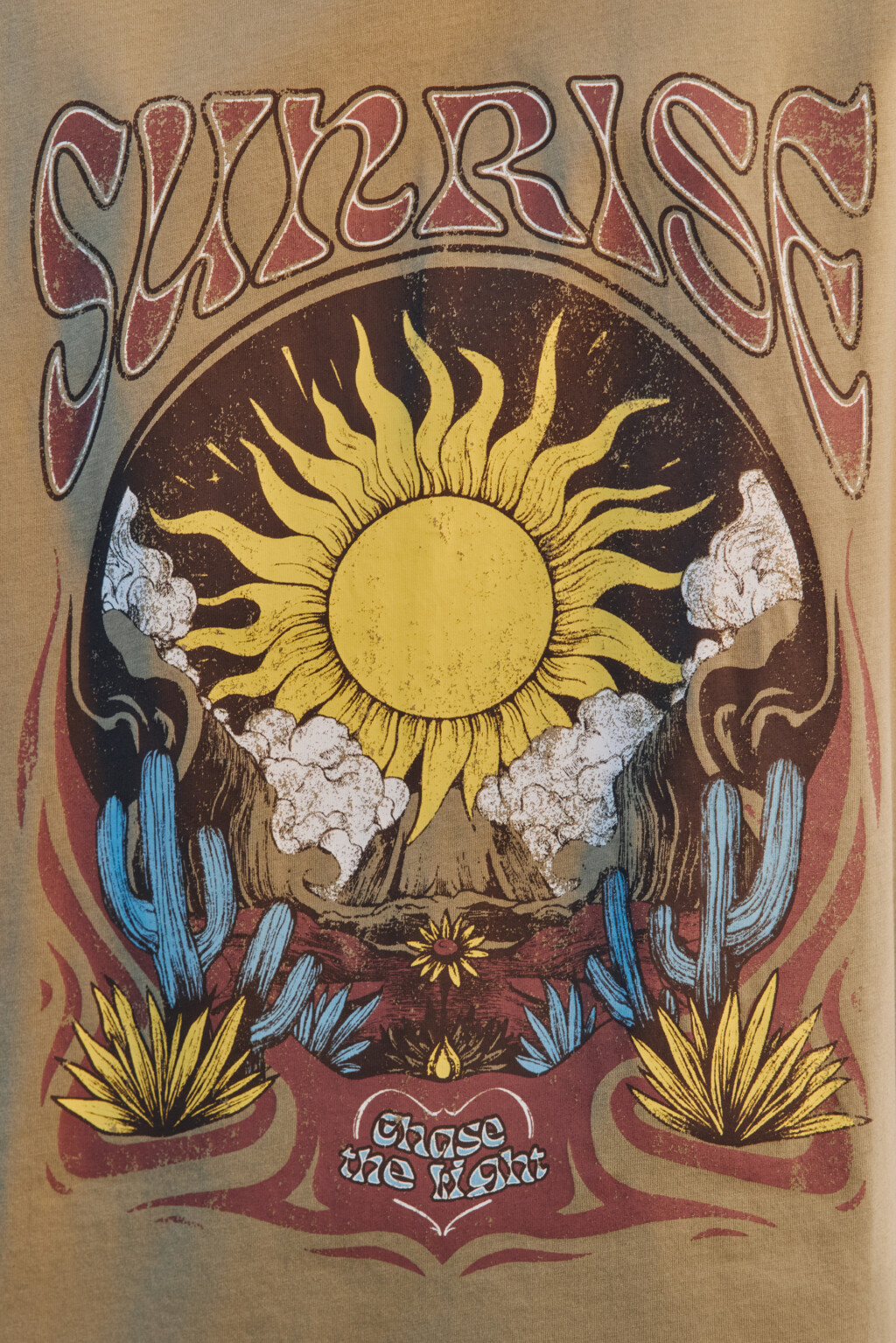 Футболка oversize с принтом - цвет зеленый - 5