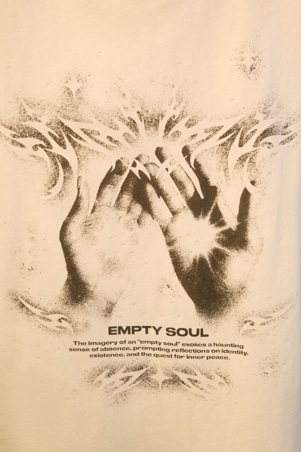 Футболка oversize с принтом - цвет бежевый - 5