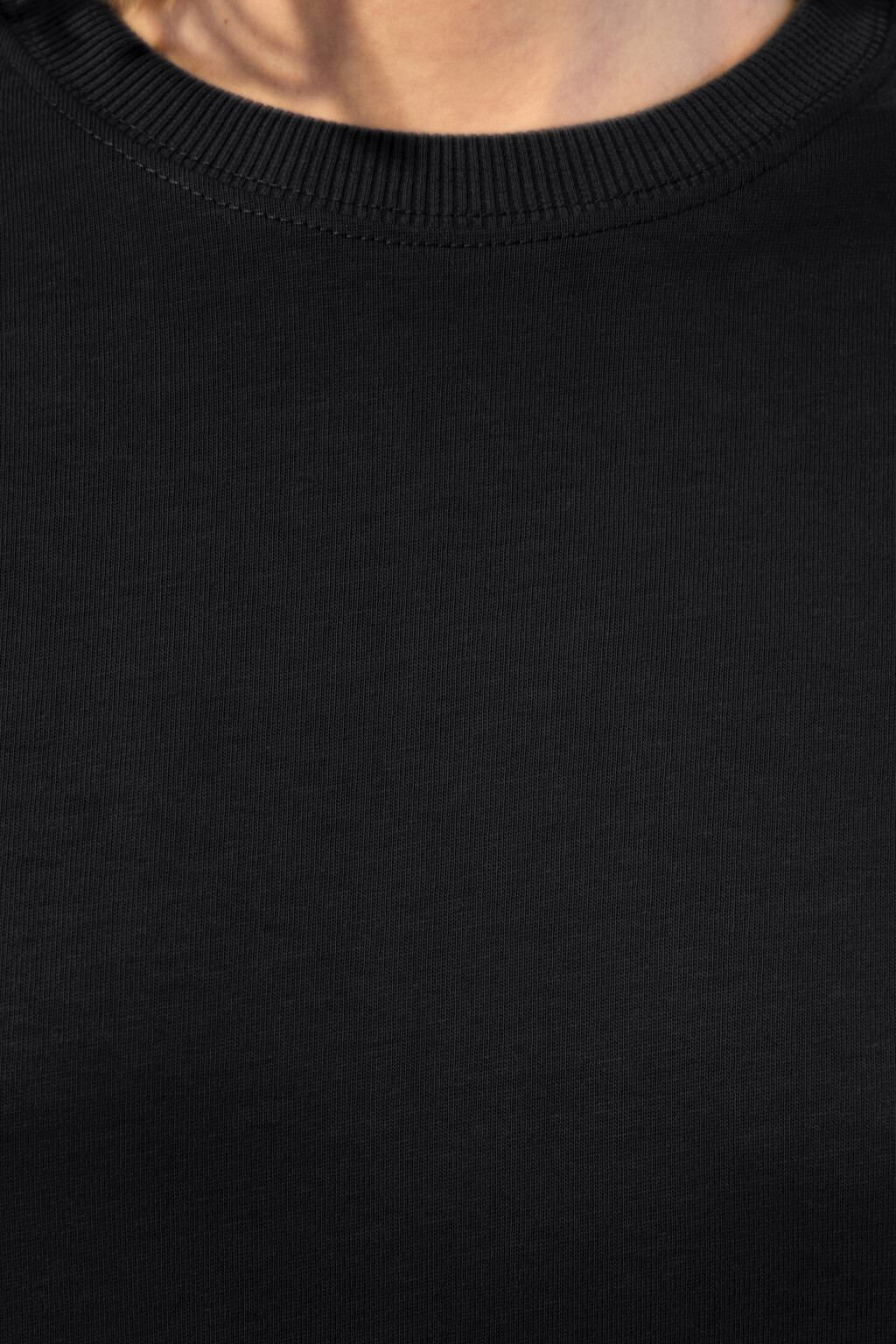 Футболка oversize из плотного хлопка - цвет черный - 5