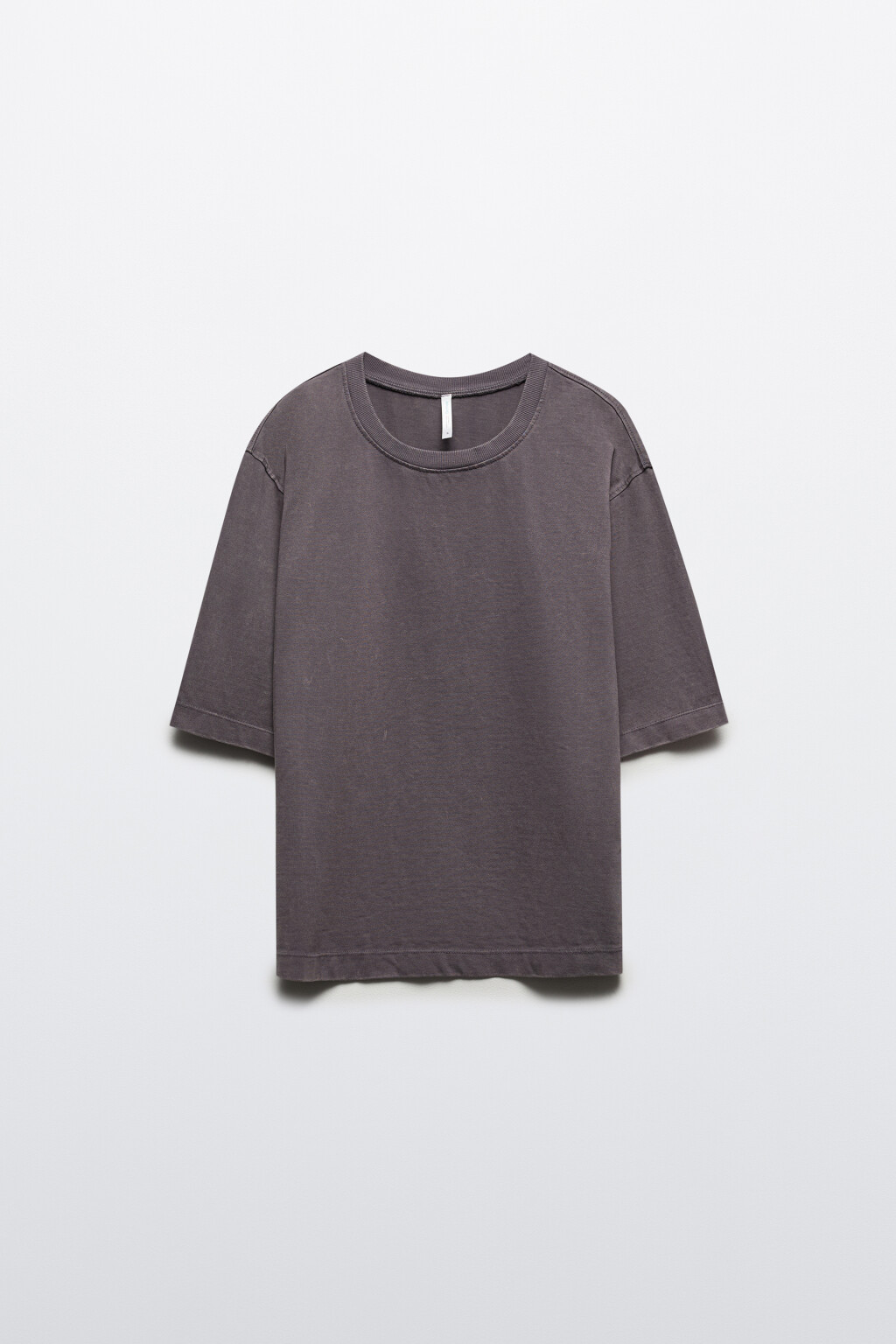 Футболка трикотажная с вареным эффектом - цвет серый - 7