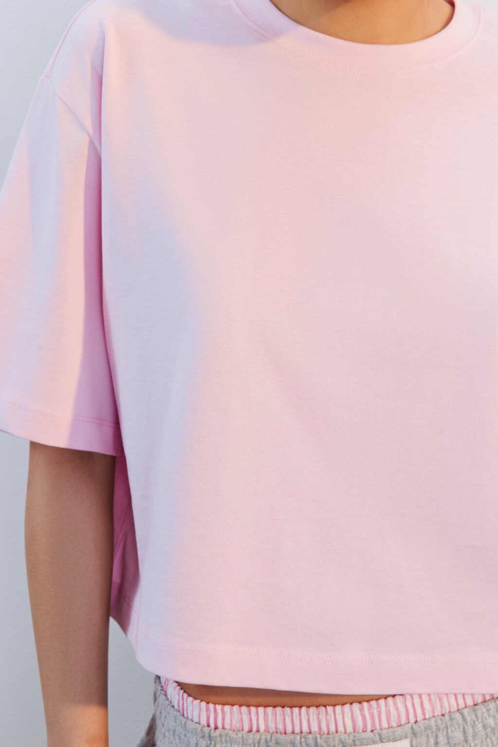 Футболка-топ свободная хлопковая - цвет розовый - 6