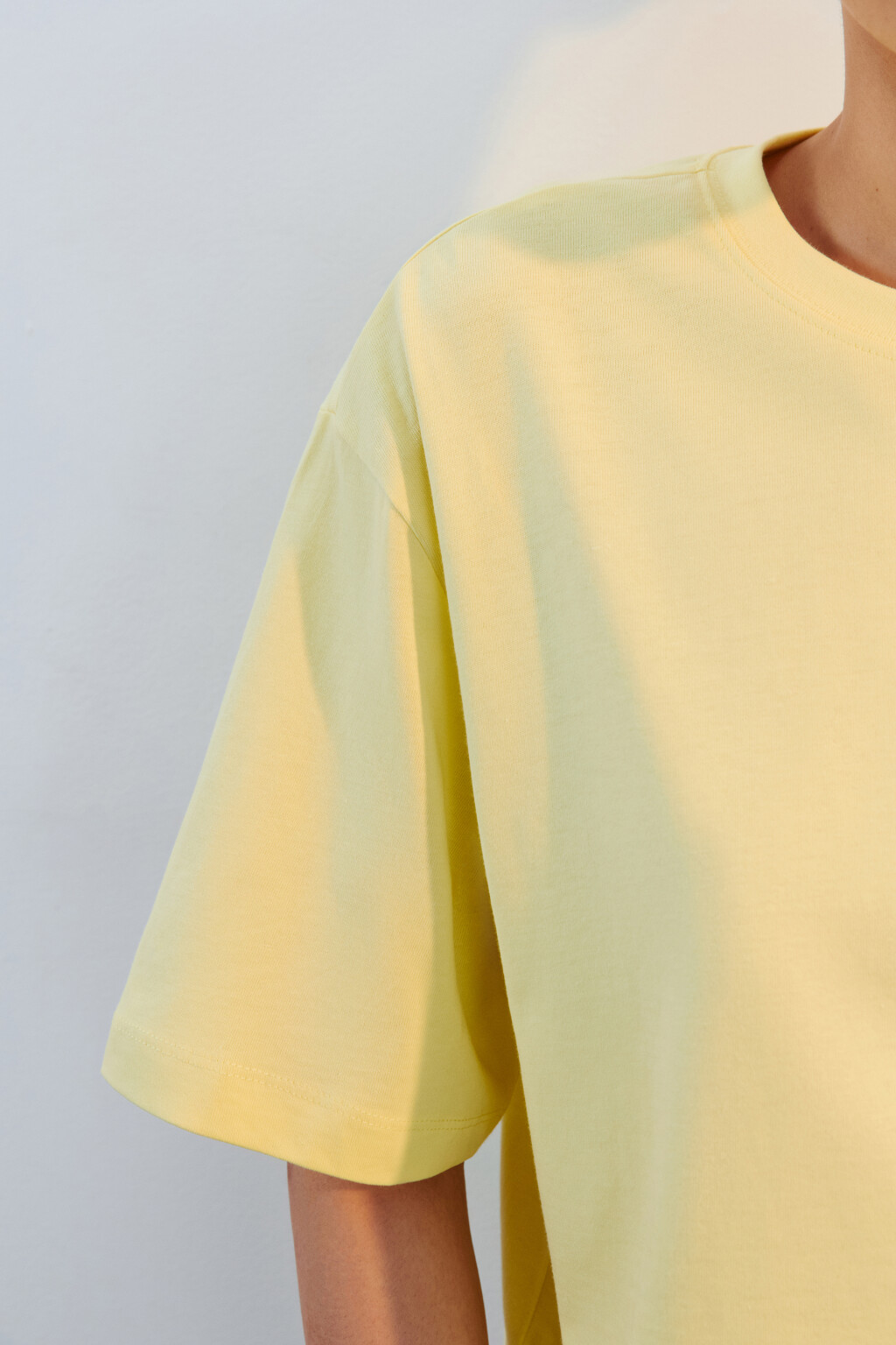 Футболка-топ свободная хлопковая - цвет желтый - 5