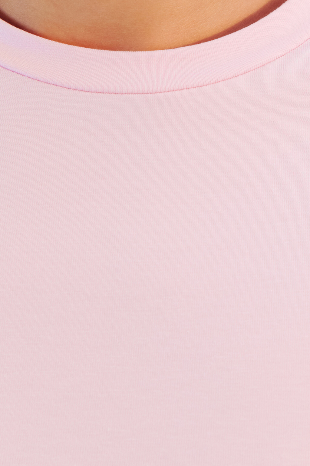 Футболка-топ с кружевом на рукавах - цвет розовый - 6
