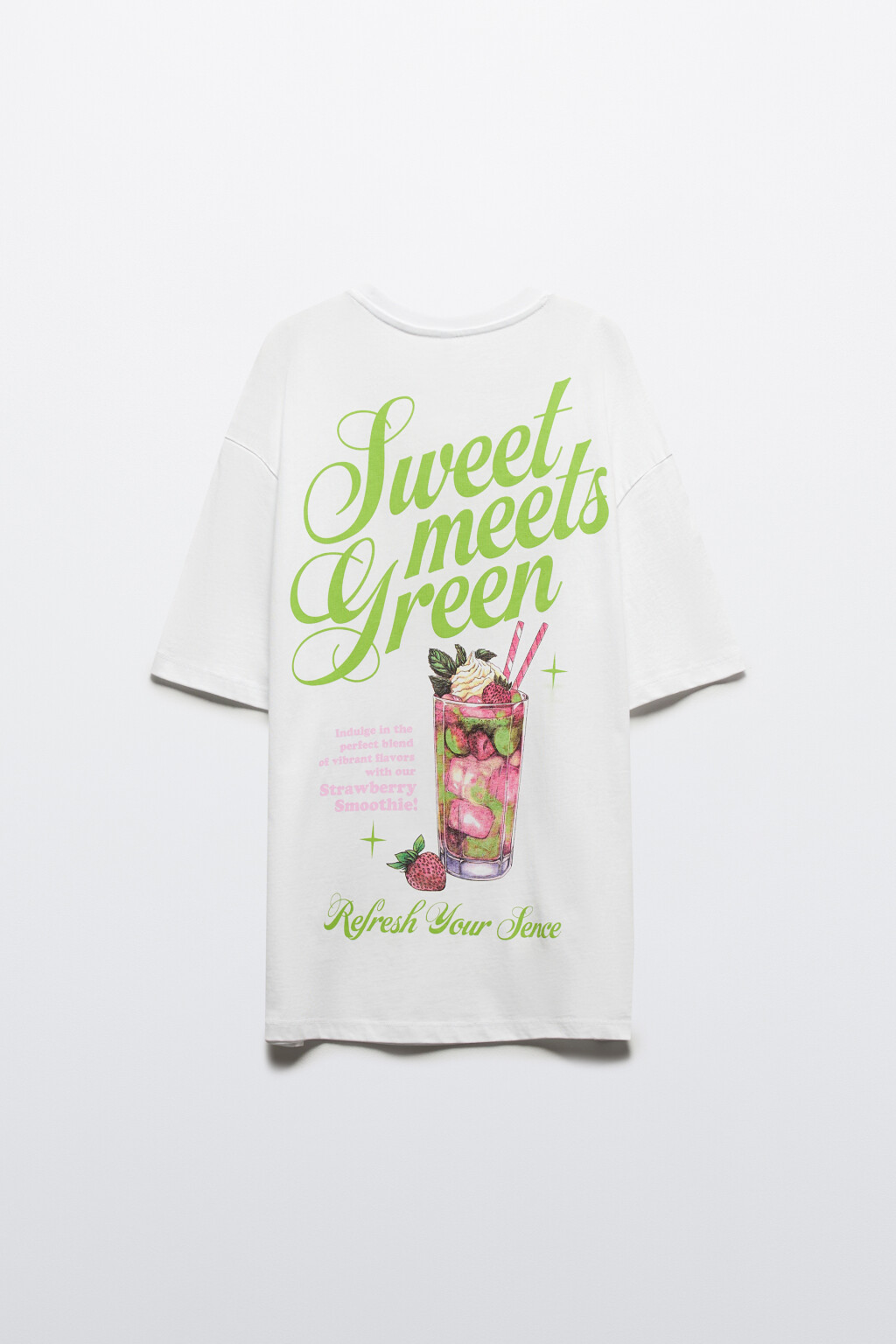 Футболка хлопковая с принтом - цвет белый - 8