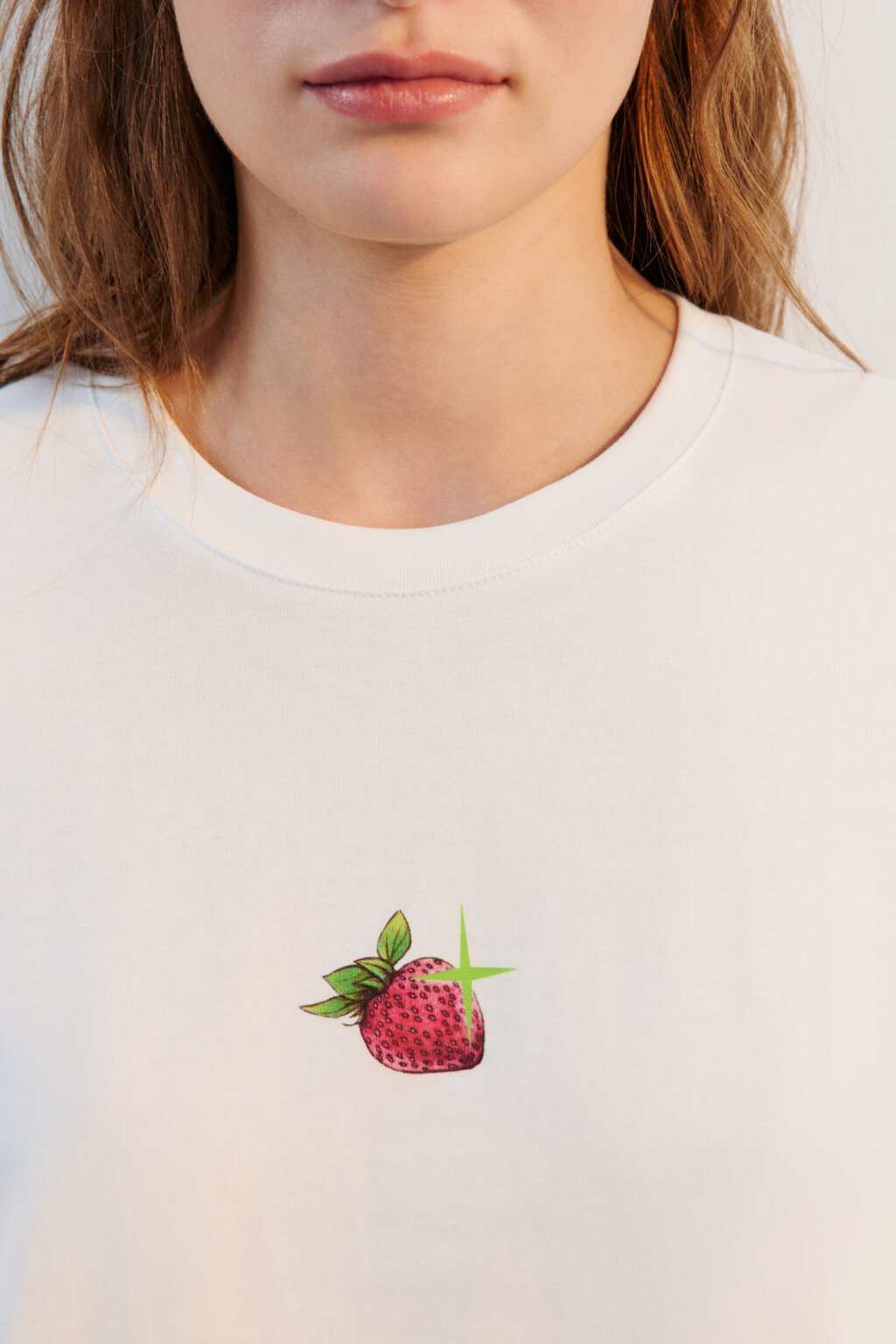 Футболка хлопковая с принтом - цвет белый - 5