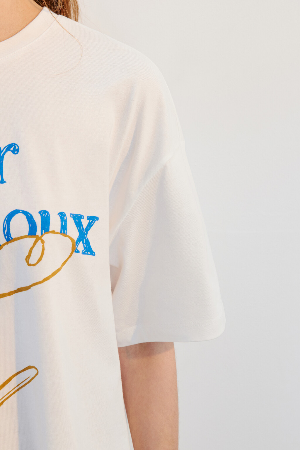 Футболка хлопковая с принтом - цвет белый - 6