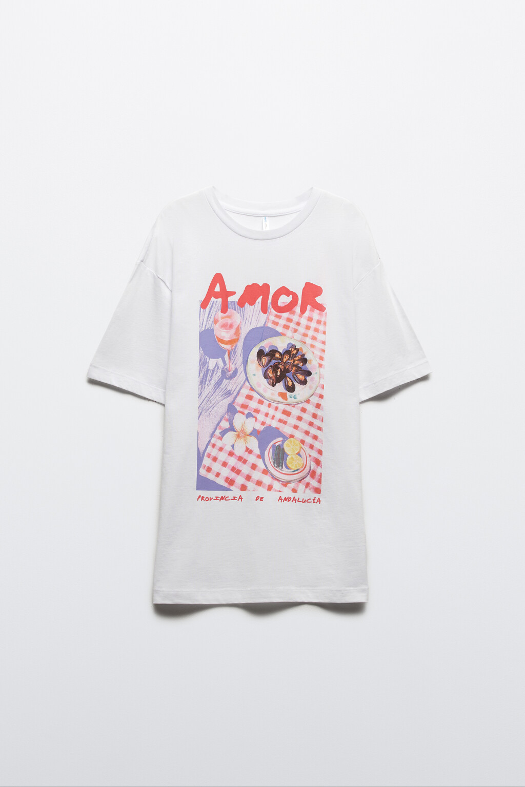 Футболка хлопковая с принтом - цвет белый - 8