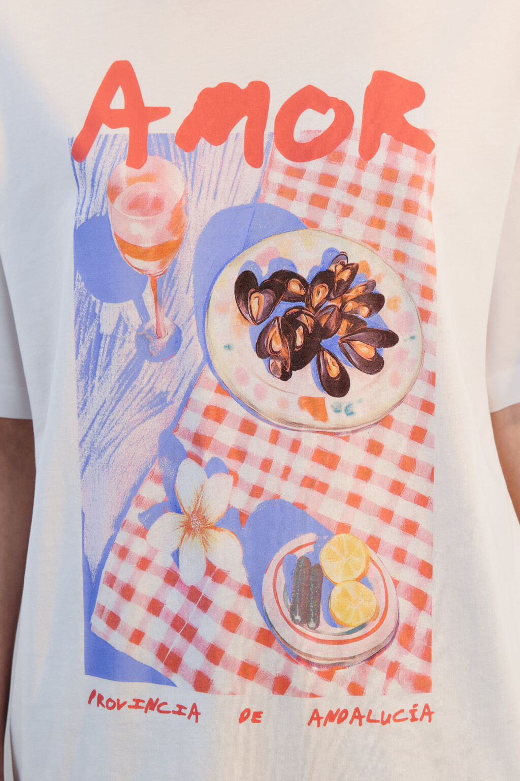 Футболка хлопковая с принтом - цвет белый - 6