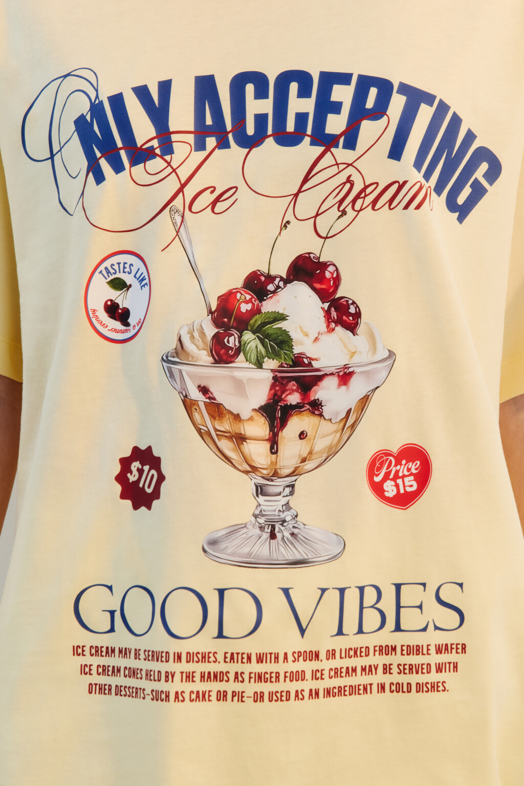 Футболка хлопковая с принтом - цвет желтый - 5