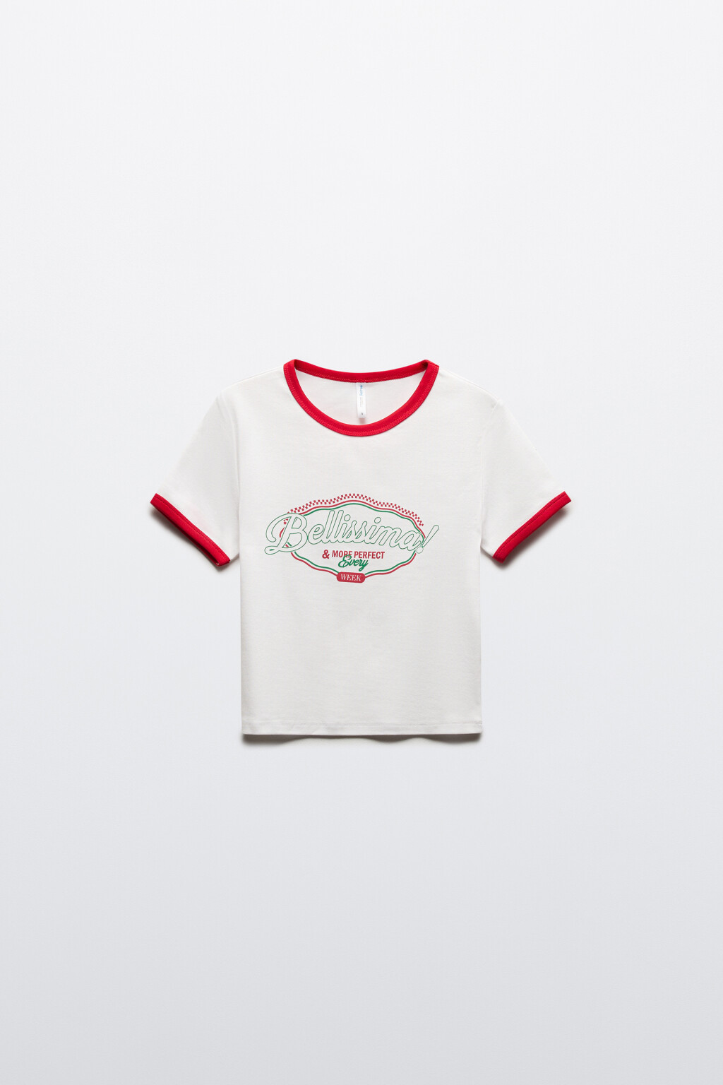 Футболка-топ хлопковая с принтом - цвет бежевый - 9