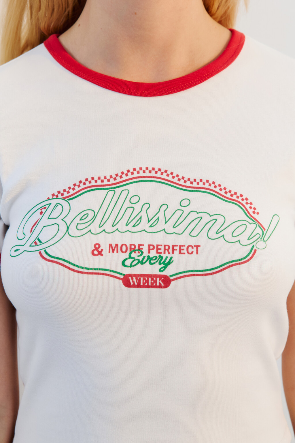 Футболка-топ хлопковая с принтом - цвет бежевый - 5