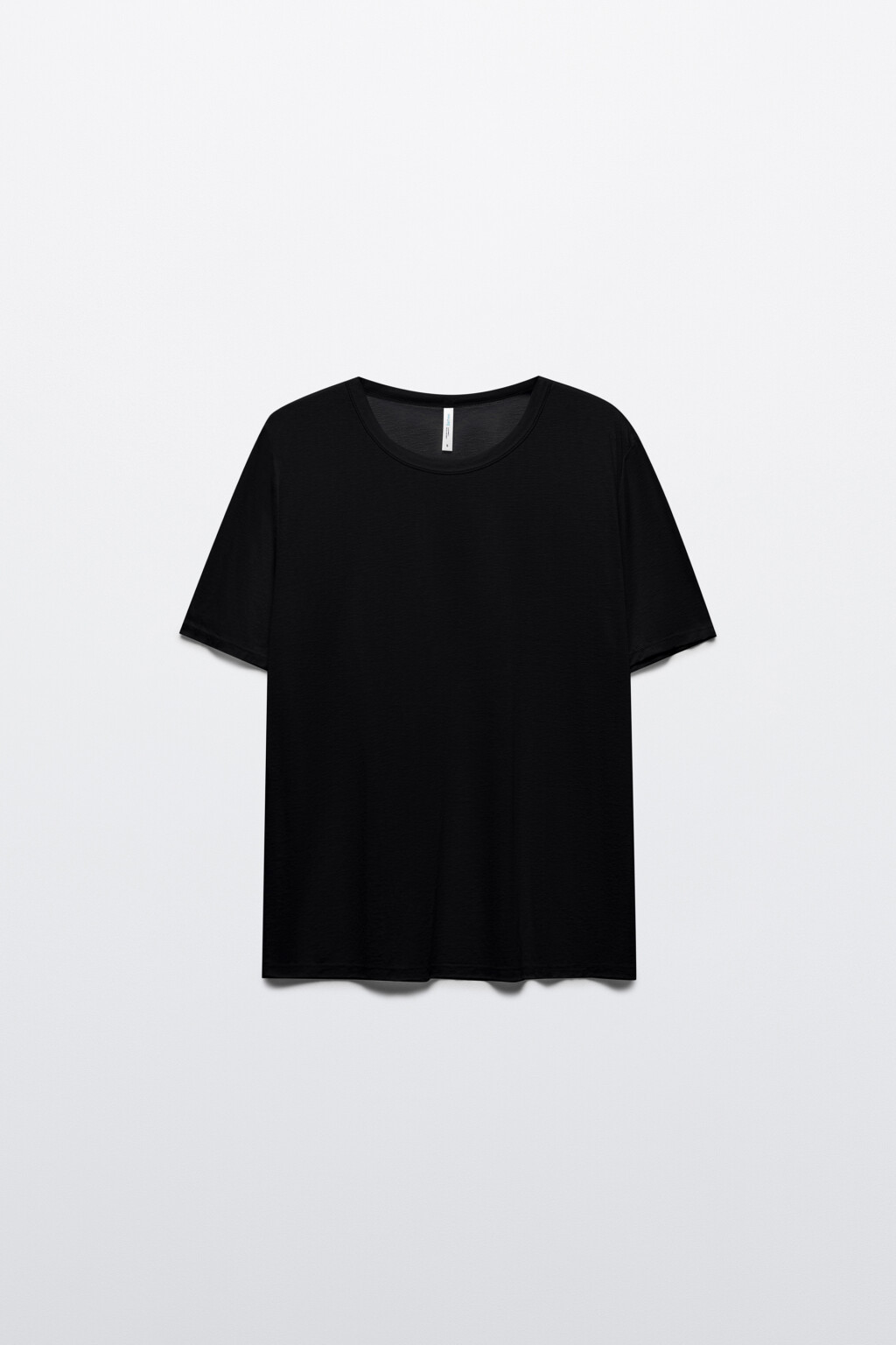Футболка свободная из вискозы - цвет черный - 7
