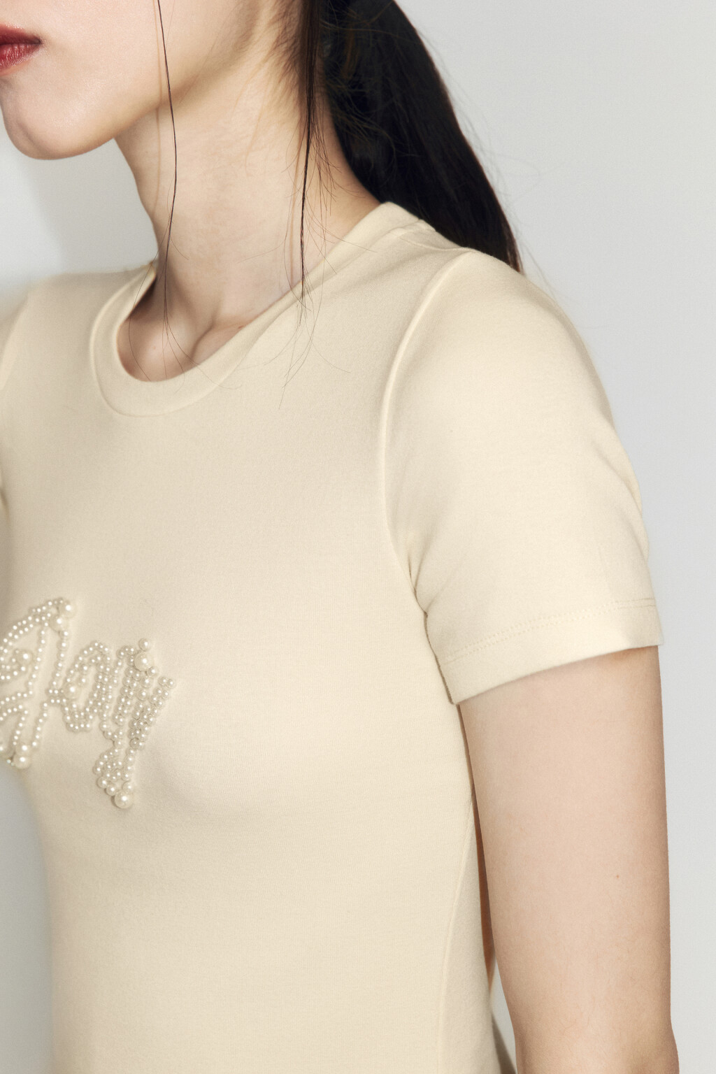 Футболка-топ хлопковая с принтом - цвет желтый - 6