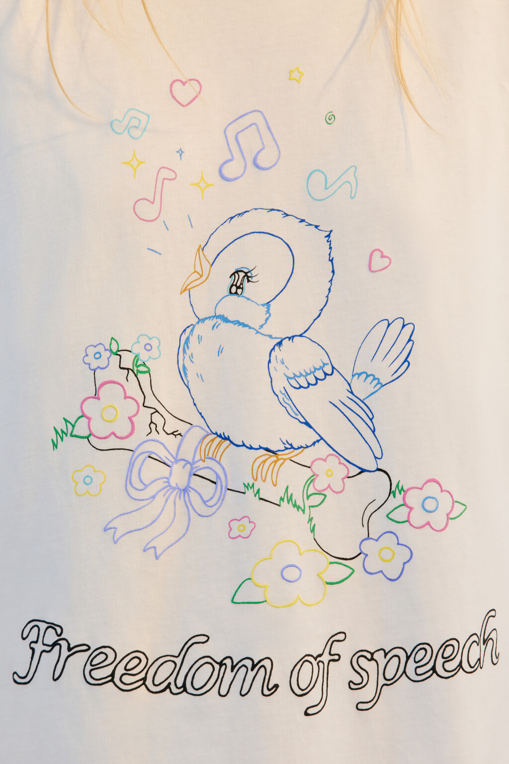 Футболка хлопковая с принтом - цвет белый - 9