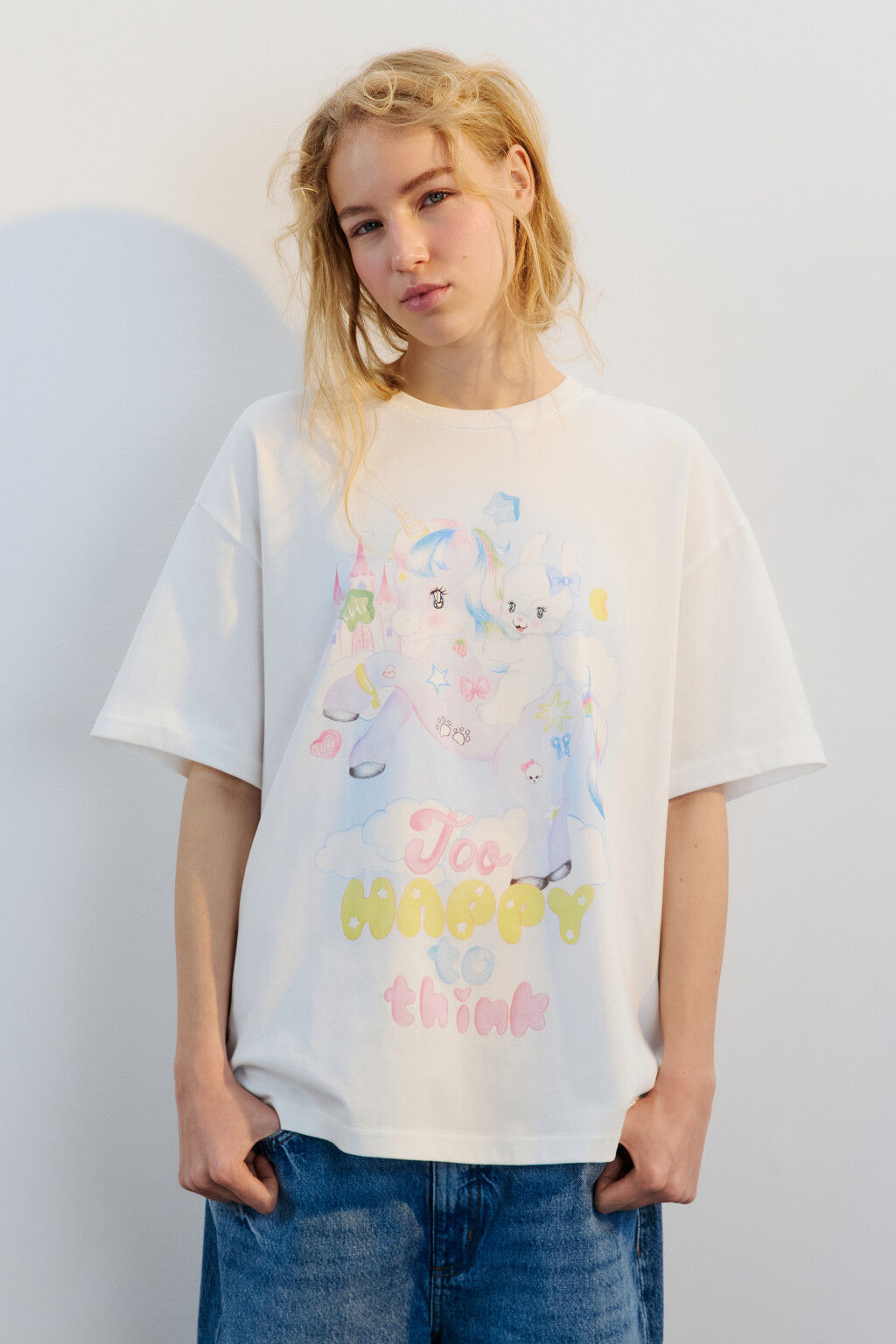 Футболка хлопковая с принтом - цвет мультиколор - 5