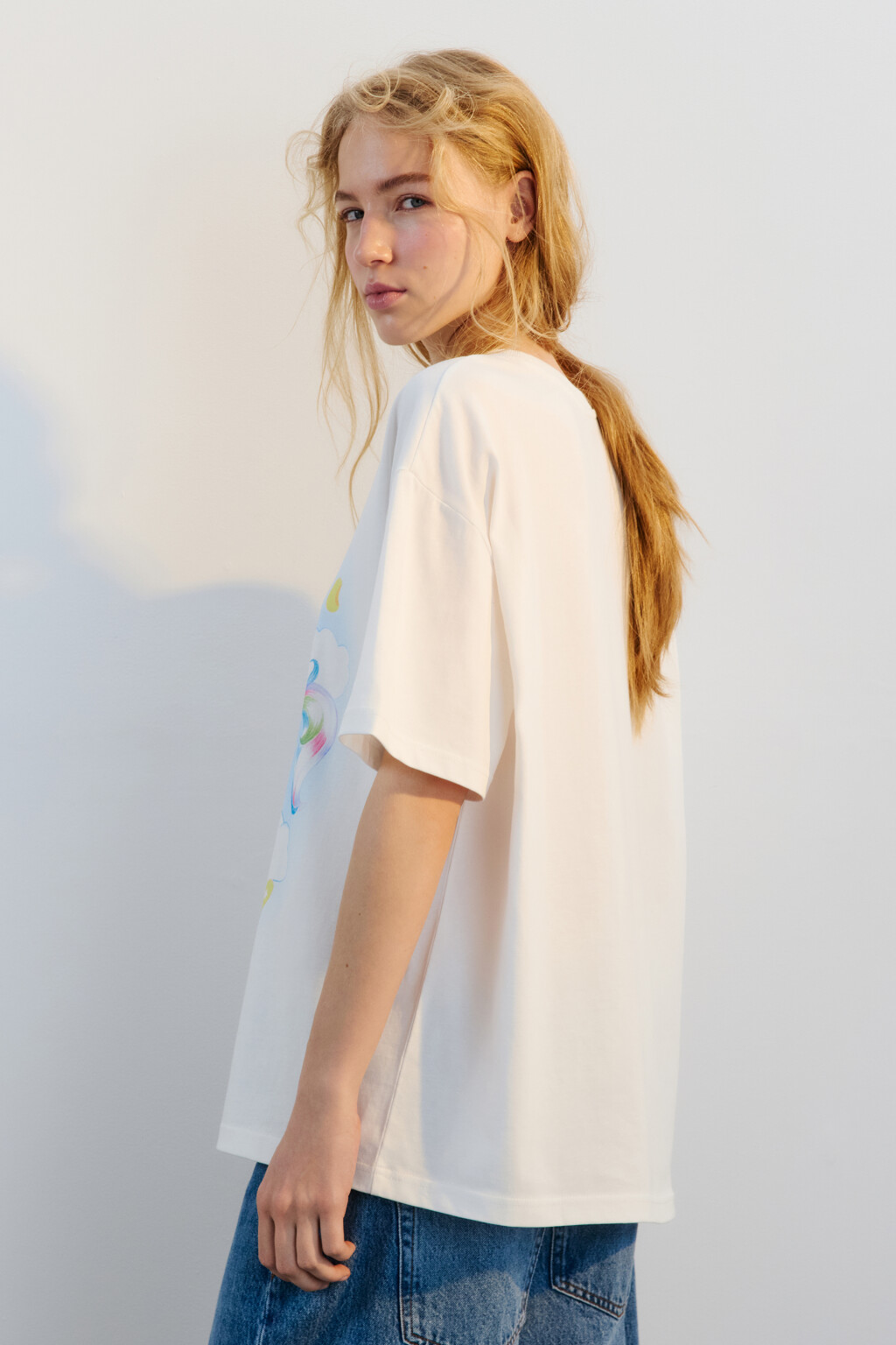 Футболка хлопковая с принтом - цвет мультиколор - 6