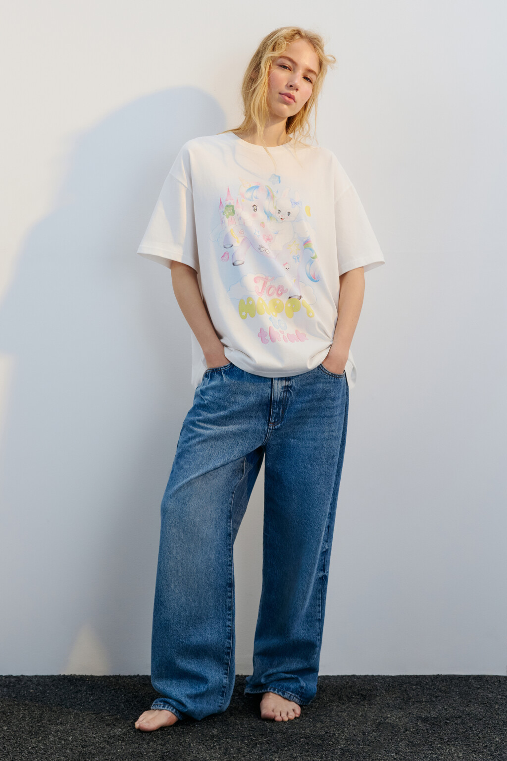 Футболка хлопковая с принтом - цвет мультиколор - 7