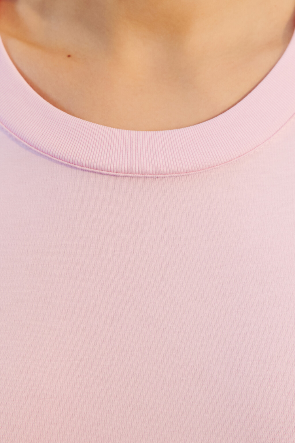 Футболка хлопковая с принтом - цвет розовый - 5
