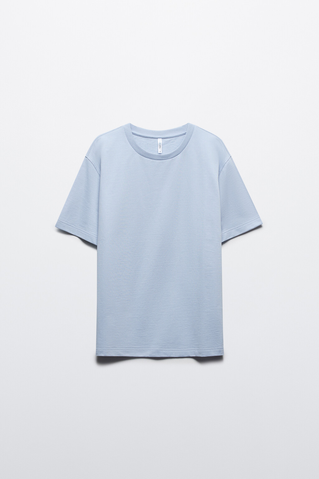 Футболка из плотного трикотажа - цвет голубой - 7