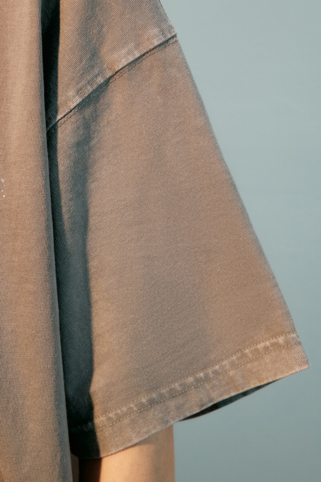 Футболка с вареным эффектом и принтом - цвет серый - 6