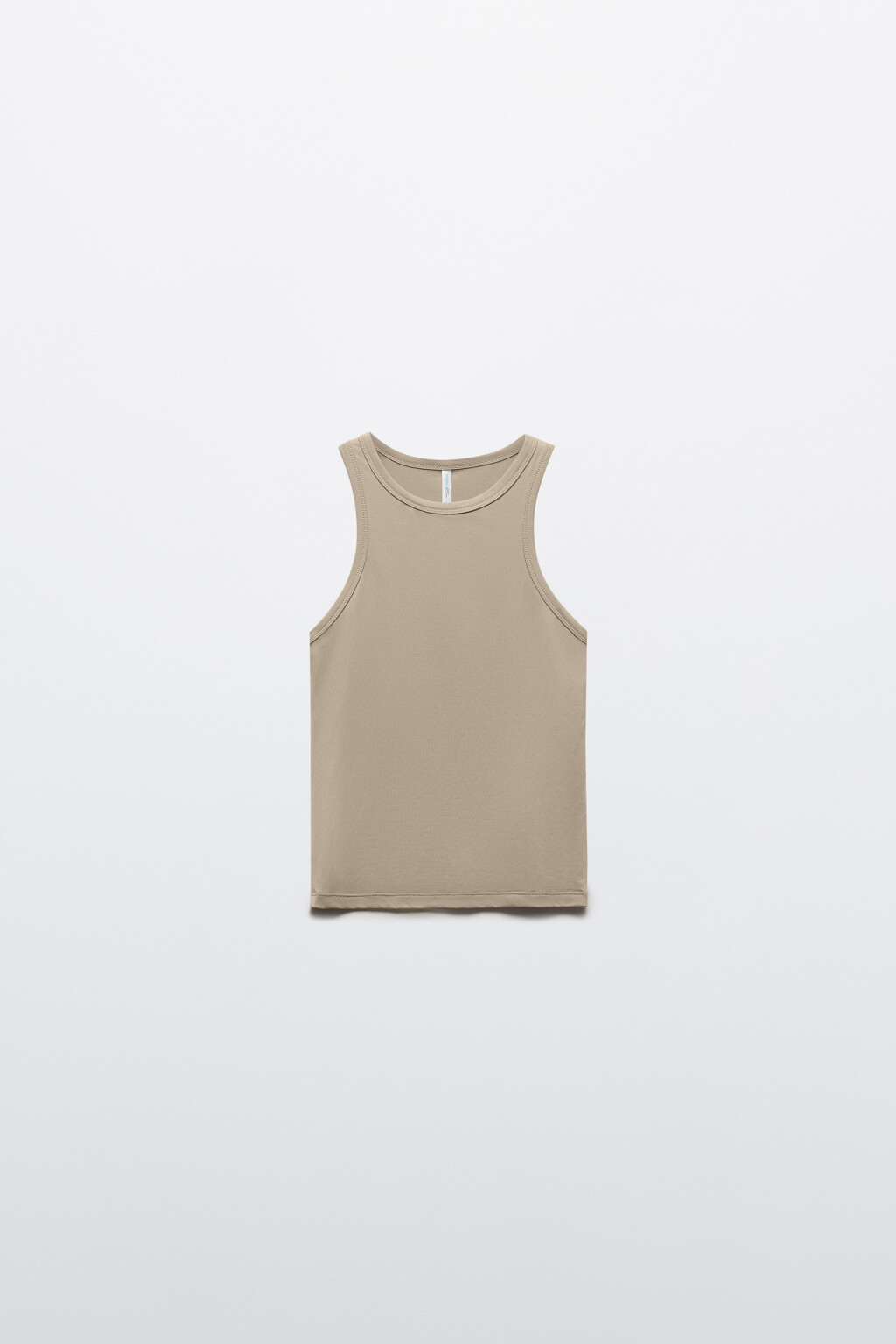 Майка гладкая облегающая на широких бретелях - цвет зеленый - 8