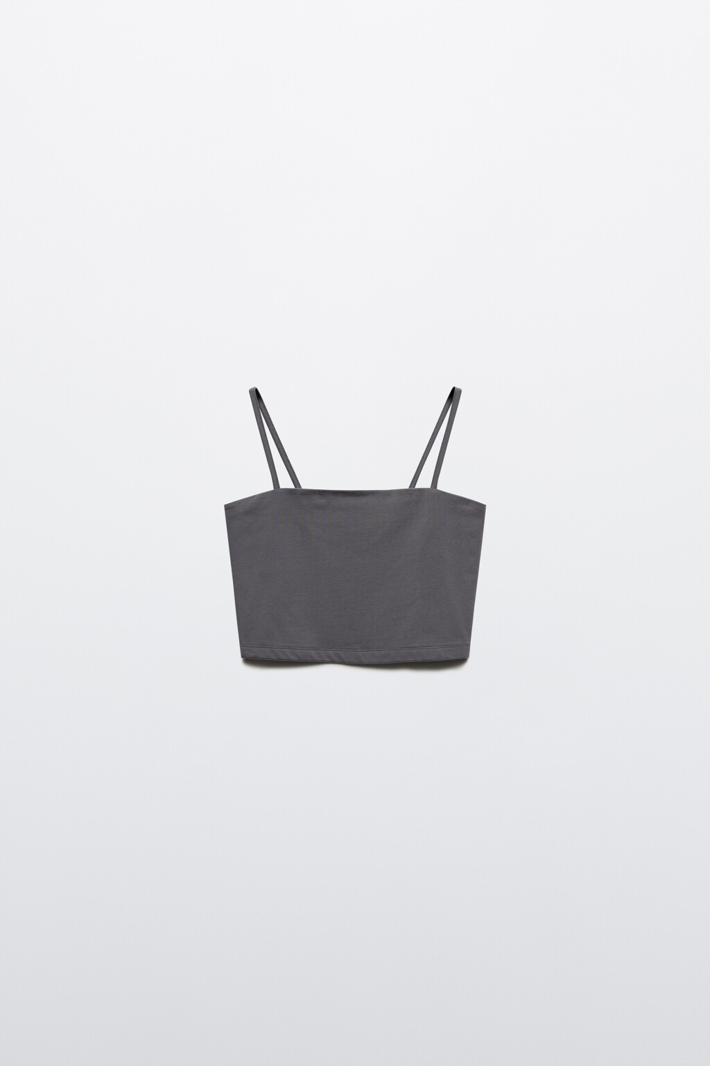 Топ-бандо на тонких бретельках - цвет серый - 7