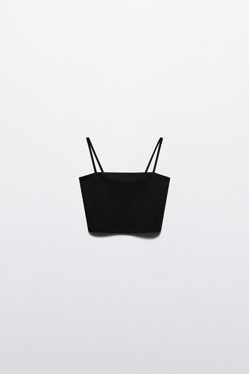 Топ-бандо на тонких бретельках - цвет черный - 7