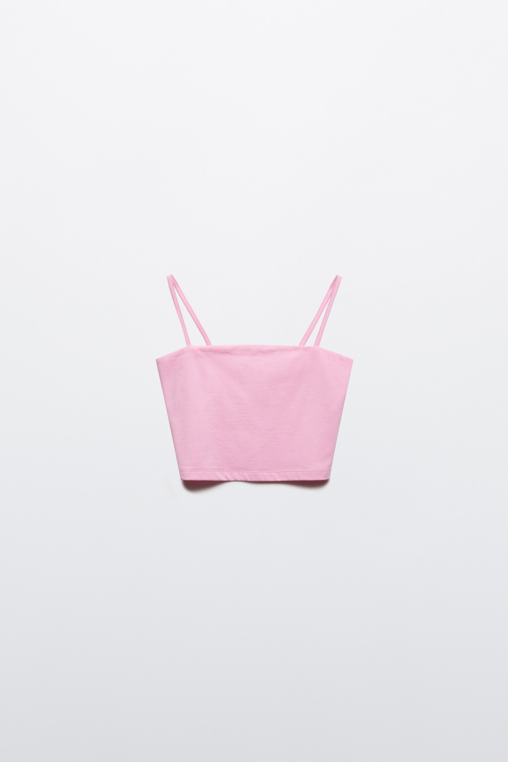 Топ-бандо на тонких бретельках - цвет розовый - 7
