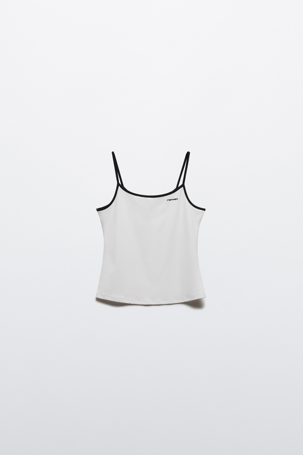 Майка на бретельках с надписью - цвет белый - 8