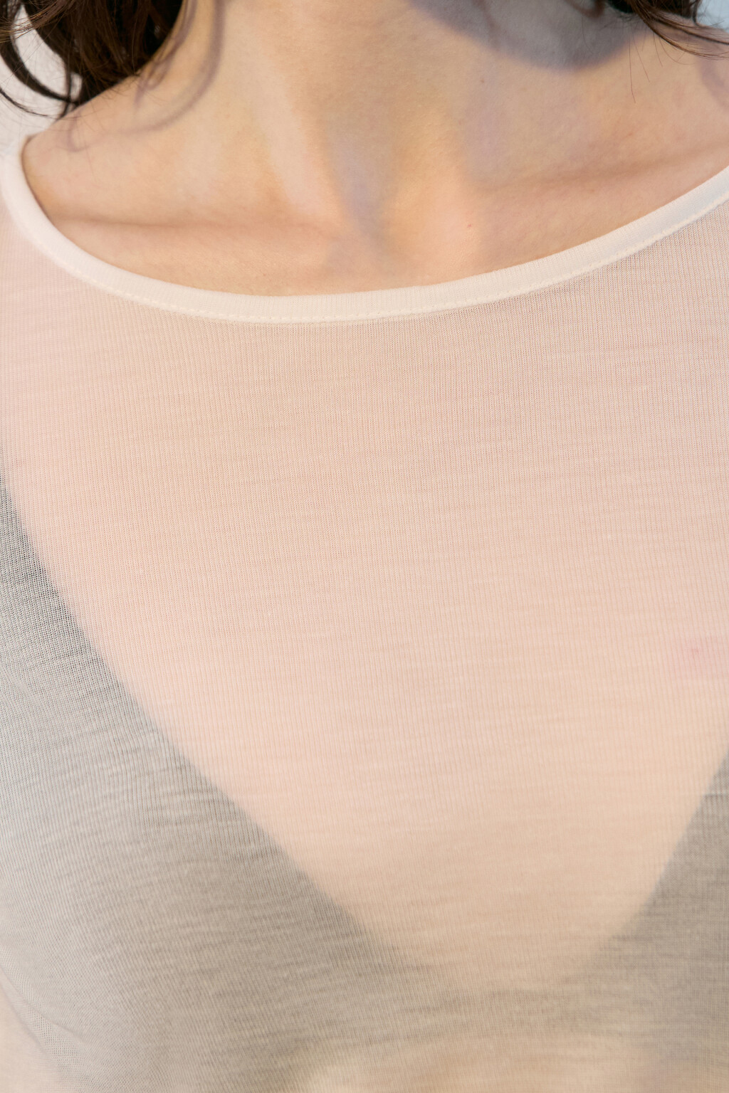 Лонгслив из лиоцелла с драпировками - цвет белый - 7