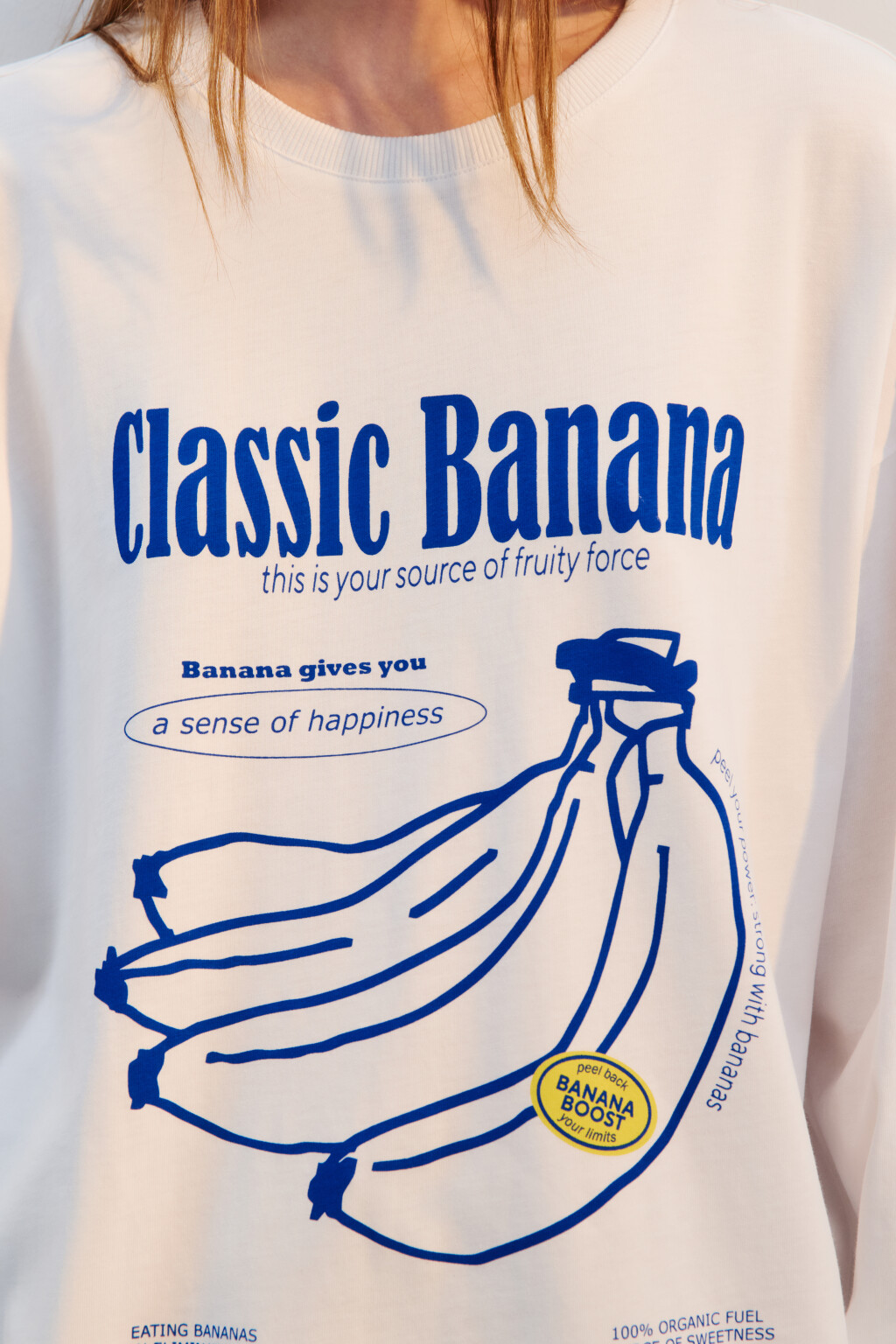 Лонгслив хлопковый с принтом - цвет белый - 5