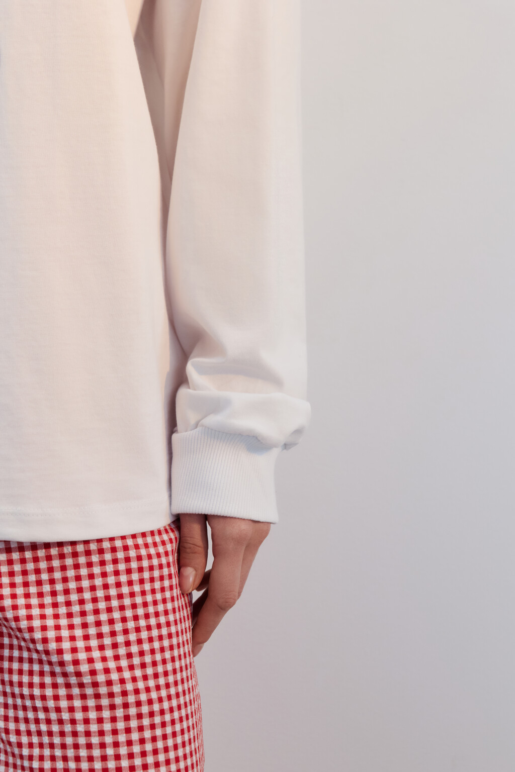 Лонгслив хлопковый с принтом - цвет бежевый - 6