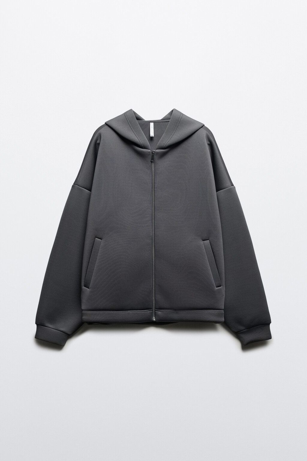 Худи-зипка из неопрена с капюшоном - цвет серый - 8