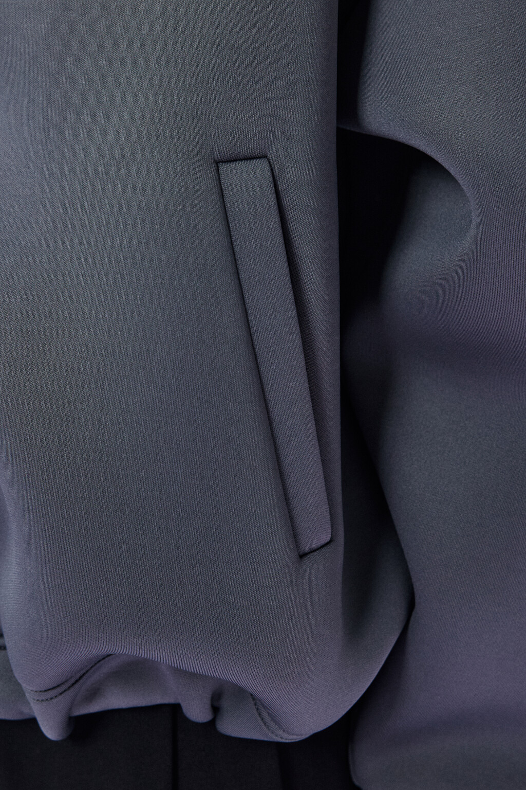 Худи-зипка из неопрена с капюшоном - цвет серый - 9
