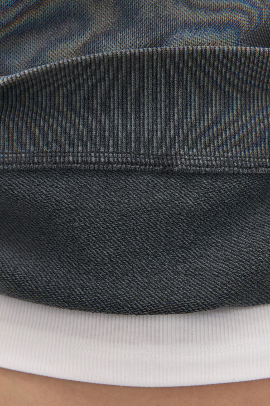 Толстовка half zip из футера - цвет серый - 7