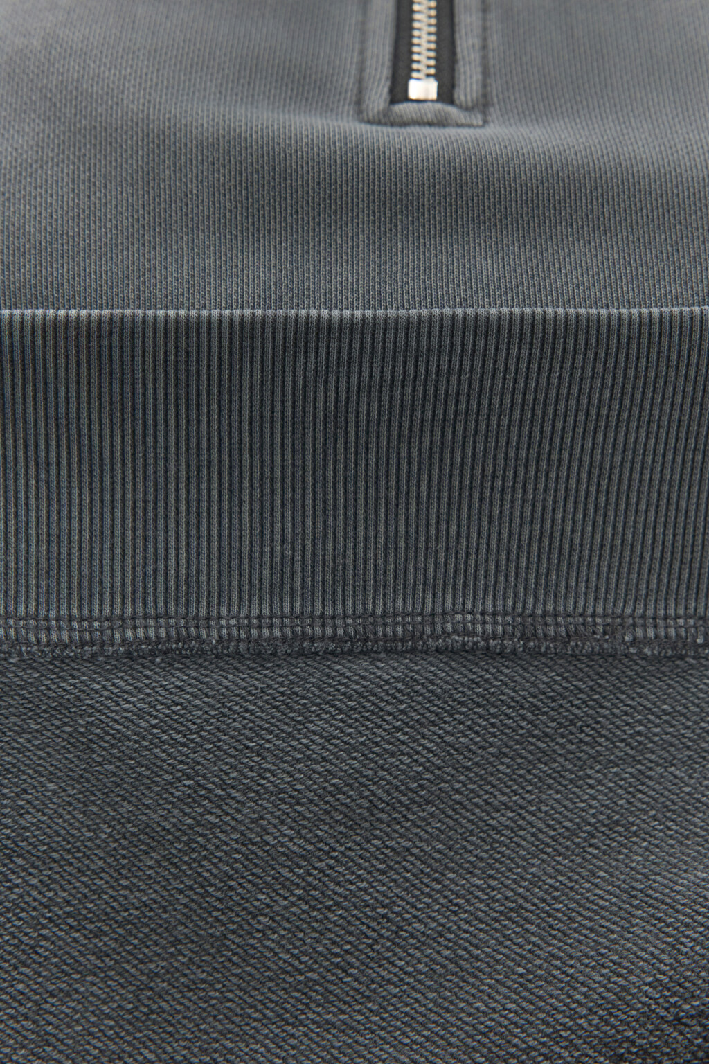 Толстовка half zip из футера - цвет серый - 8