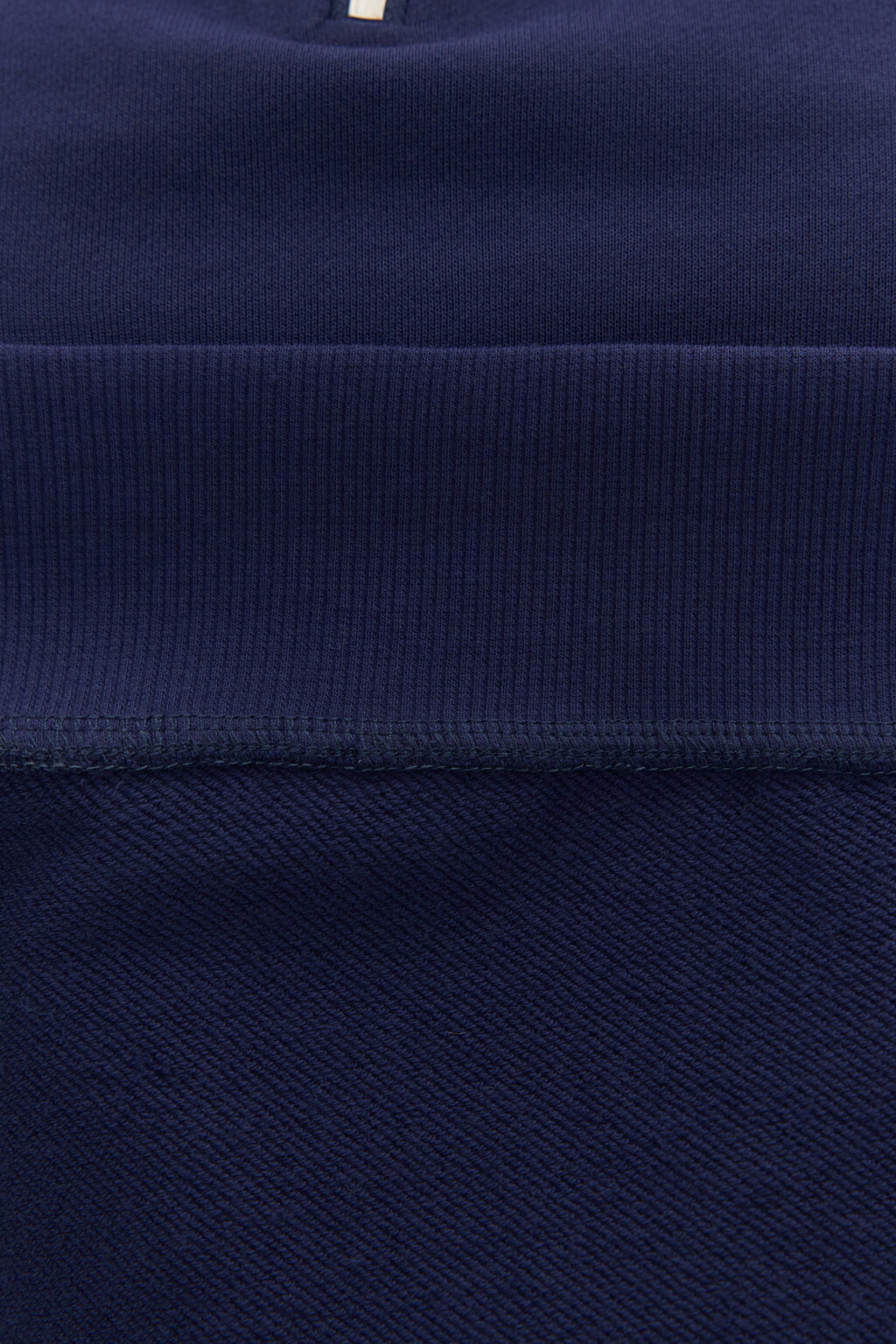 Толстовка half zip из футера - цвет синий - 7