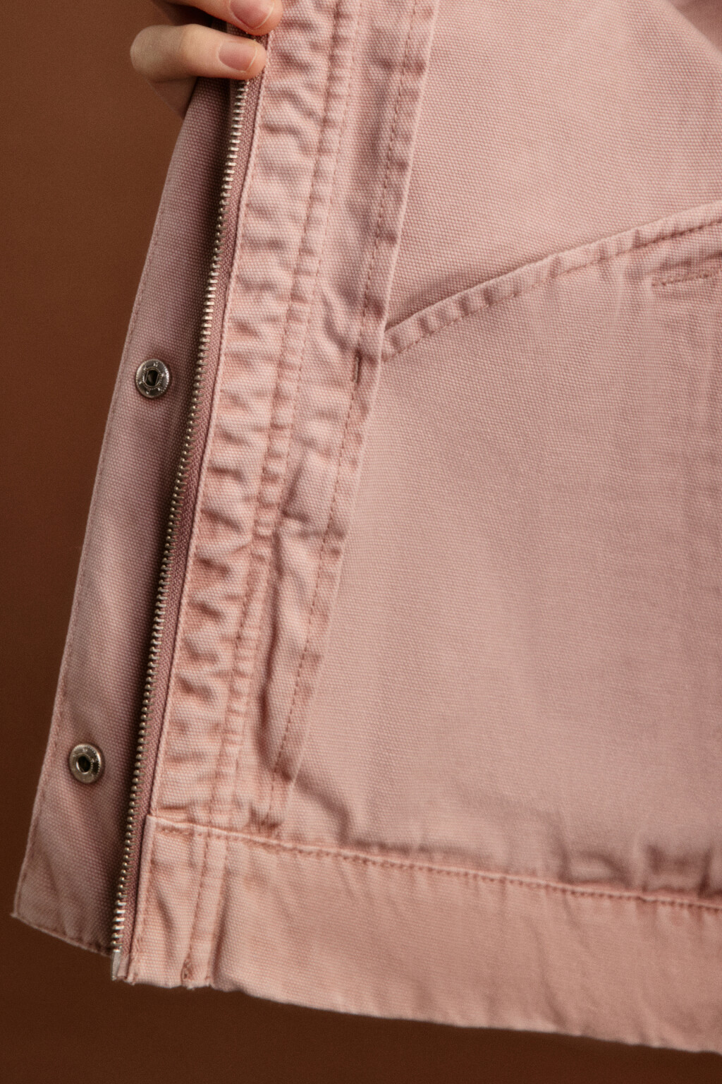 Куртка джинсовая на молнии - цвет розовый - 10