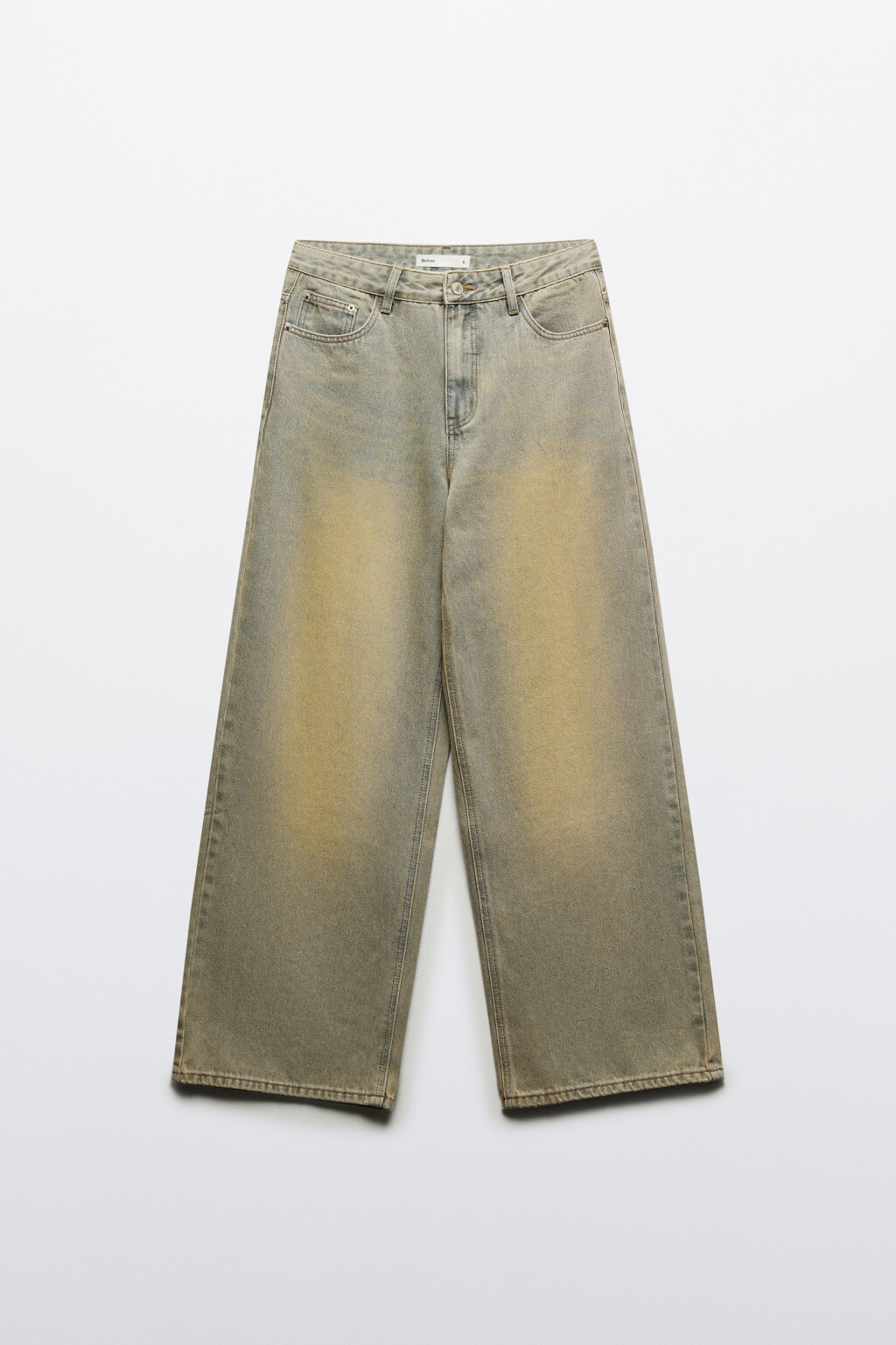 Джинсы baggy fit с тинтованным окрашиванием - цвет темный тинт - 8