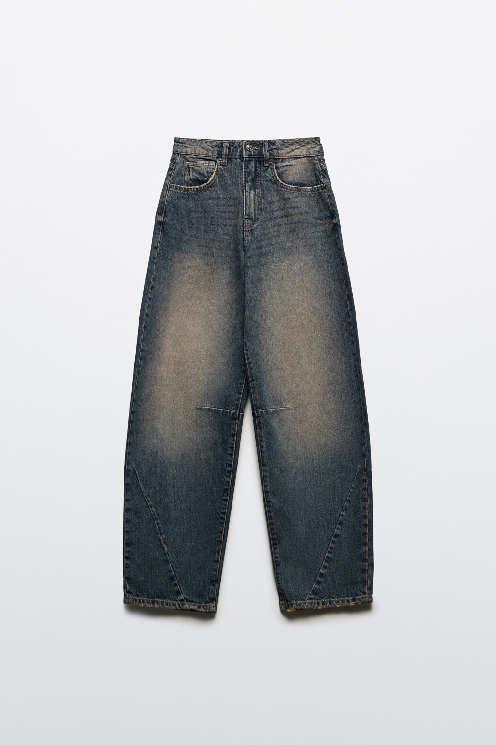 Джинсы barrel fit с высокой посадкой - цвет темный тинт - 7