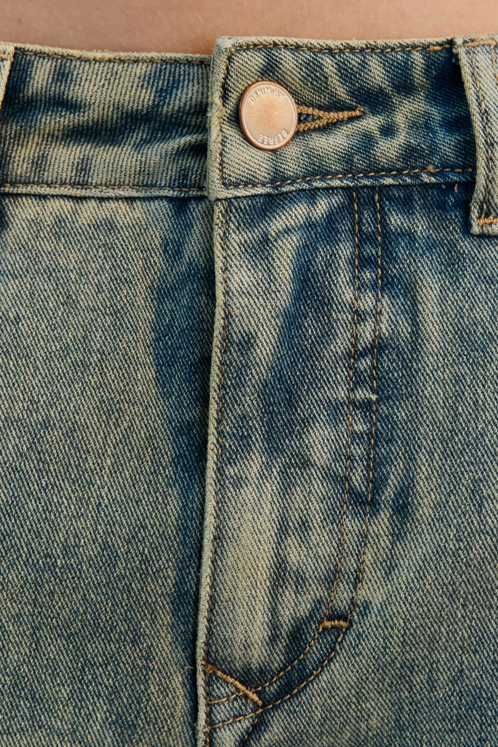 Джинсы baggy fit широкие рваные - цвет темный тинт - 5