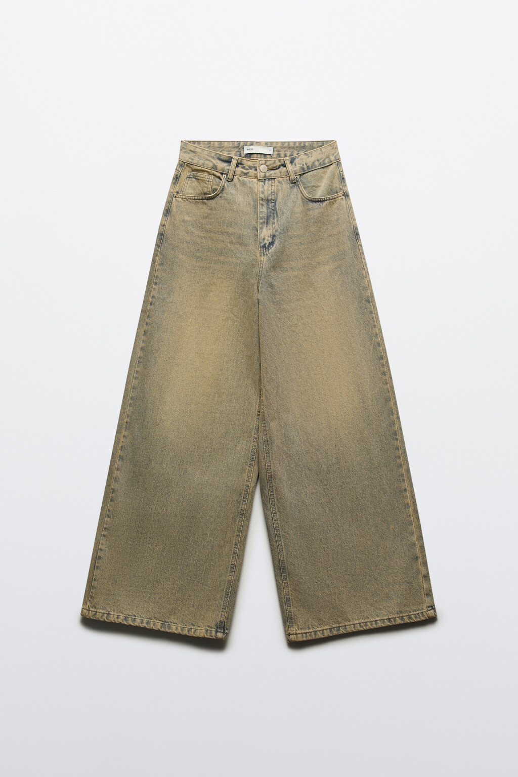 Джинсы baggy fit с тинтованным окрашиванием - цвет синий - 7