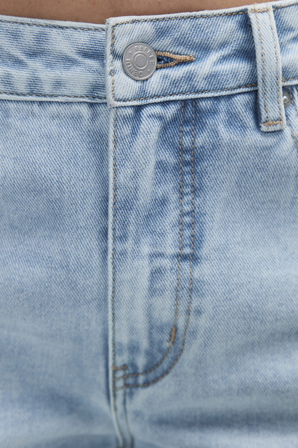 Джинсы прямые со средней посадкой - цвет голубой - 7