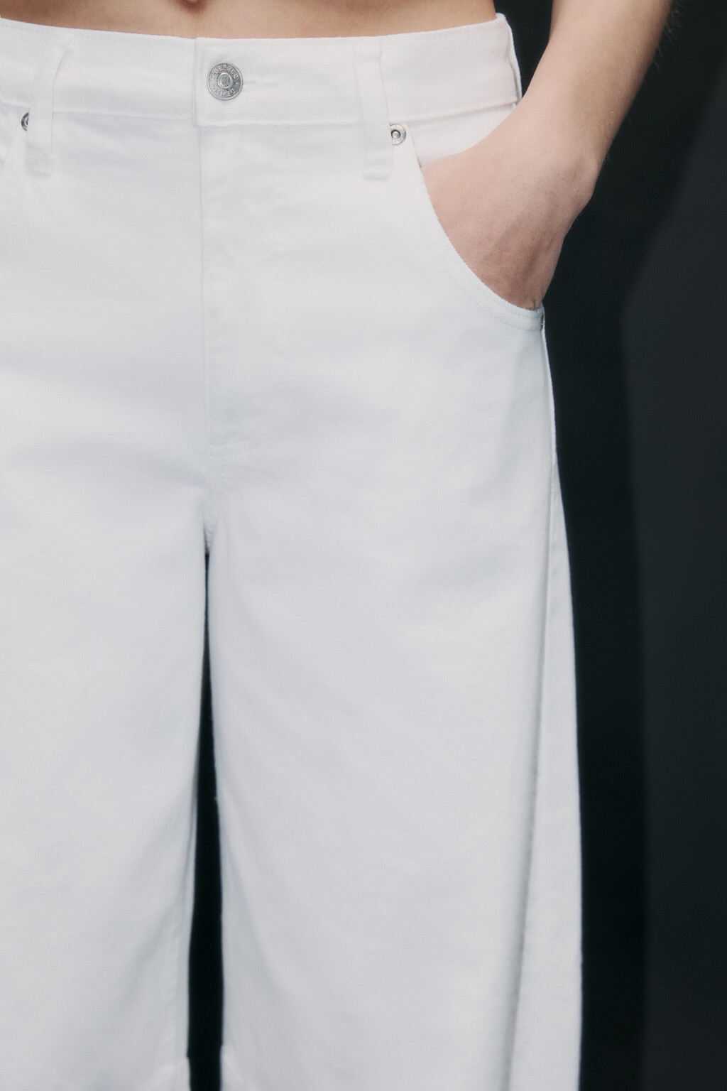 Джинсы barrel fit рваные с потертостями - цвет белый - 5